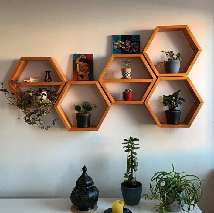 set N5 mensole esagonali