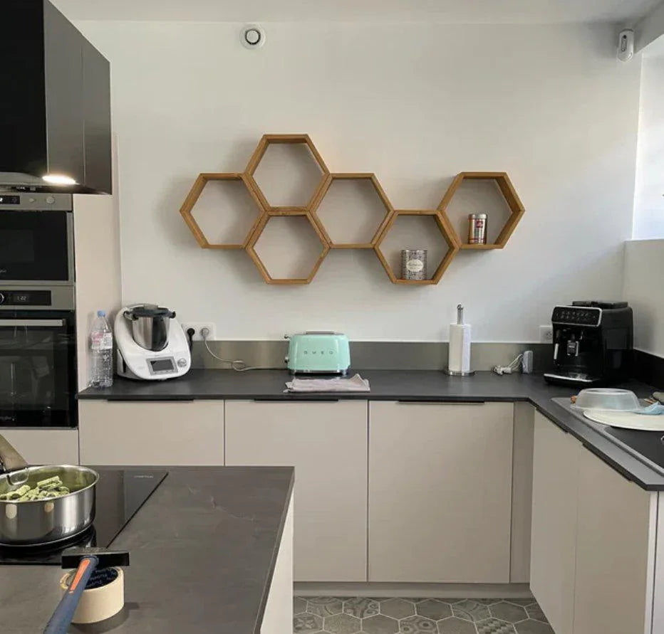 set 6 mensole esagonali